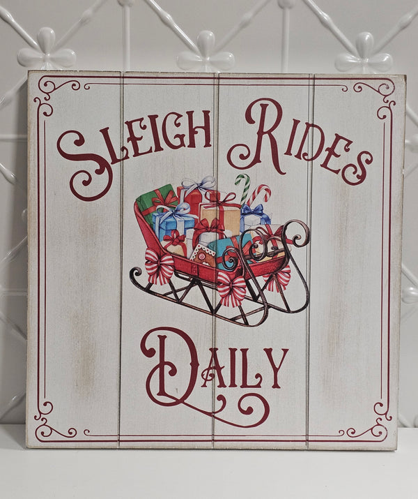 Sleigh Ride Vintage Sign