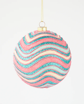 Wave Glitter Bauble