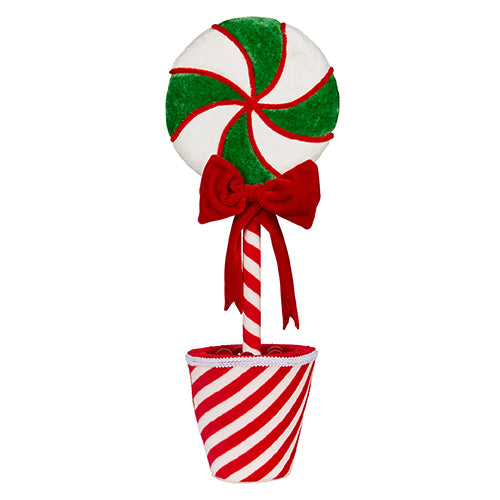 Candy Cane Topiary Pot