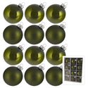 Glass Bauble - Olive