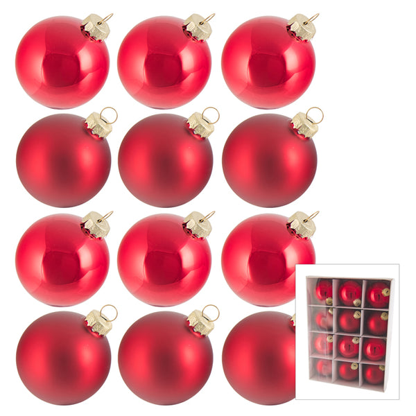 Glass Bauble - Red