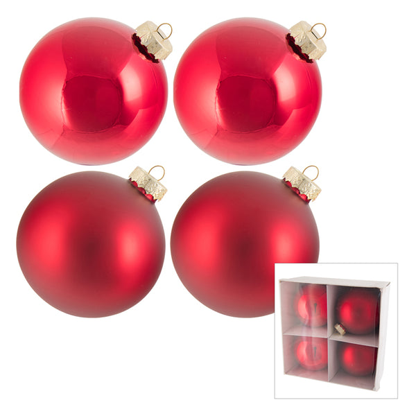 Glass Bauble - Red