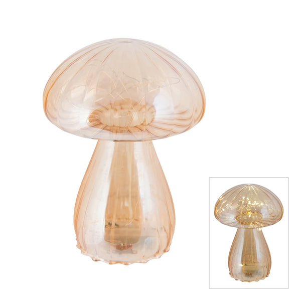 Glass LED Mushroom