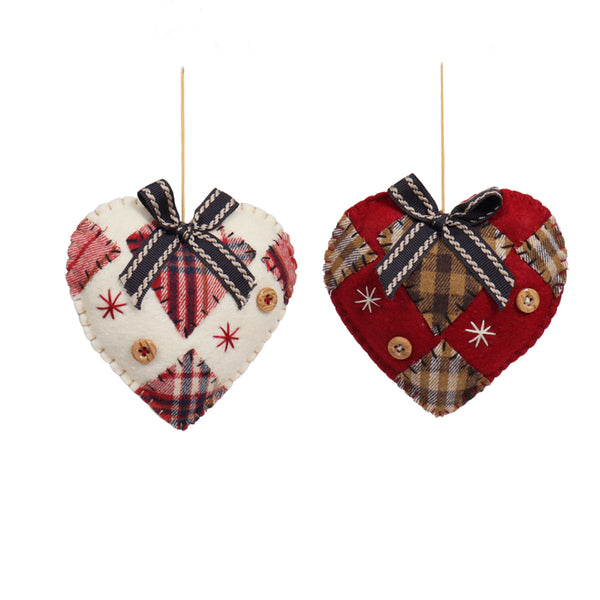 Fabric Heart Ornament