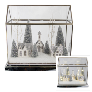 Acrylic House Scene Silver