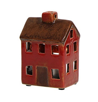 Alsace Petite Tealight Chalet Brown/Red