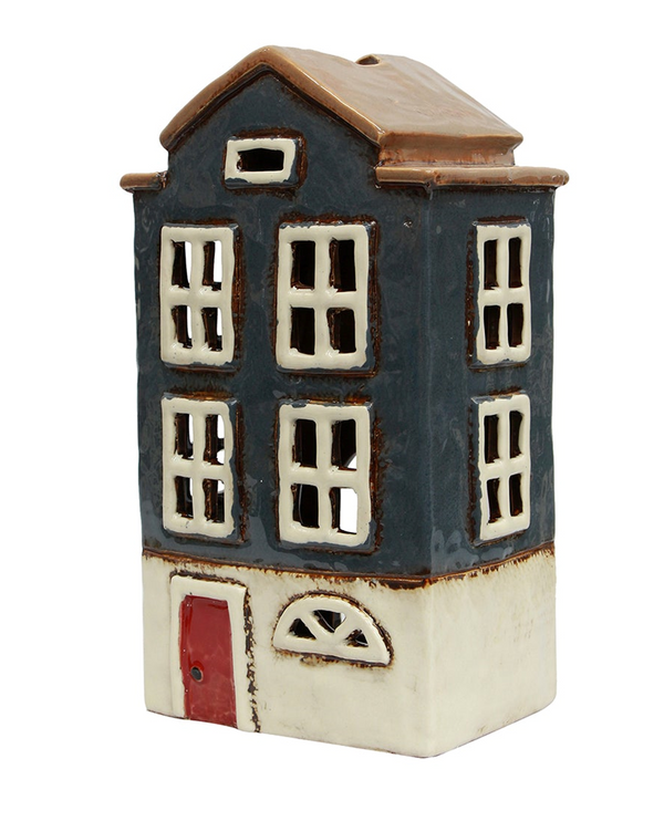 Alsace Tealight House Nordic Navy