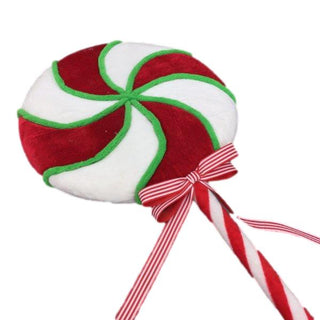 Red/White Swirl Lollypop - Medium