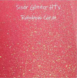 Buy rainbow-coral Siser Glitter HTV