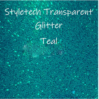 Buy teal Styletech Transparent Glitter