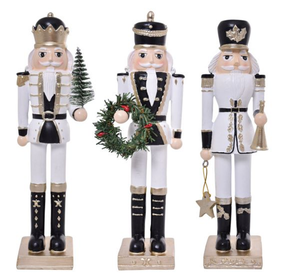 Black & White Nutcracker - S/3