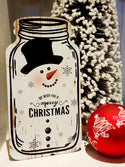 Christmas Sign - Wooden Mason Jar