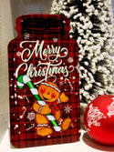 Christmas Sign - Wooden Mason Jar