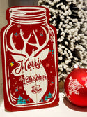 Christmas Sign - Wooden Mason Jar