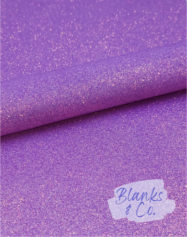 Glitter Faux Leather - Mermaid Pink (Superfine)