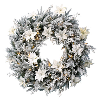Frosted Colonial Wreath - 61cm