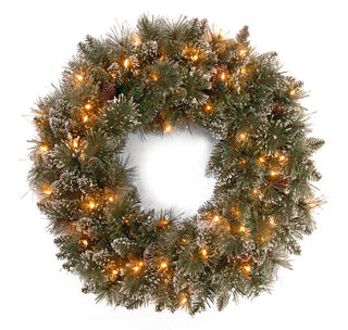Glittery Bristle Wreath - 61cm