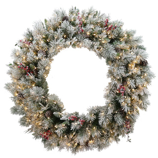 Snowy Bedford Wreath - 61cm