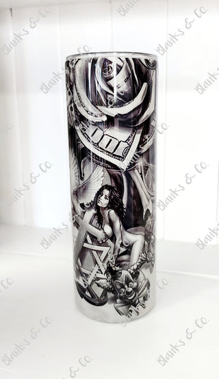 Custom Tumbler - Smoke Clown/Dice/Cross