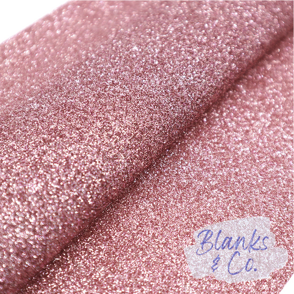 Glitter Faux Leather - Rose Gold (Superfine)