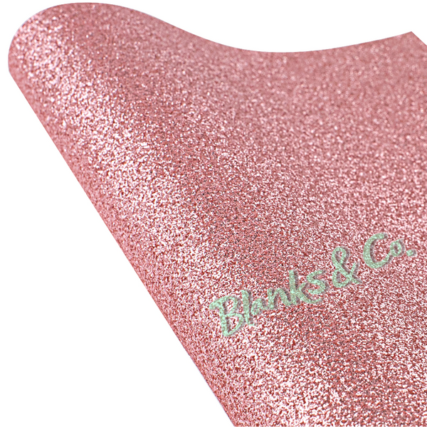 Glitter Faux Leather - Rose Pink (Superfine)