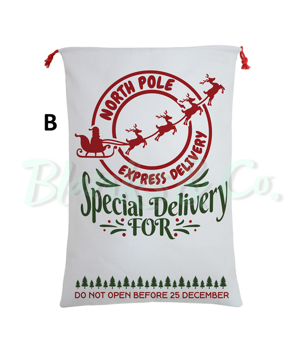 Santa Sack - printed