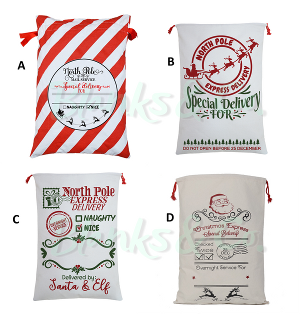 Santa Sack - printed