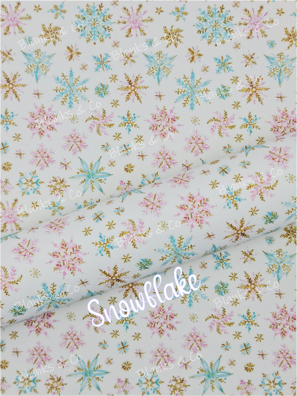 'Snowflake' Faux Leather