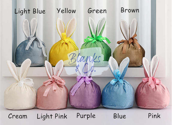 Velvet Easter gift bag